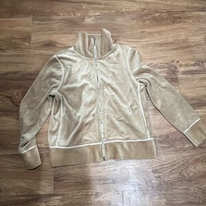 Jones New York Sport - Women’s Beige Zip-Front Jacket Small